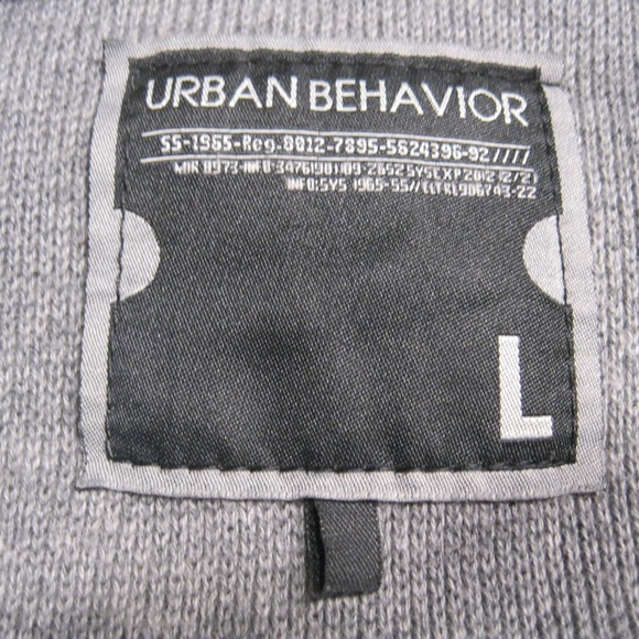 Urban Behavior Long Sleeve Shawl Collar Cardigan L - Picture 2 of 6